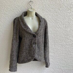 CAbi  Tweed Sweater Jacket Sz M Blazer Light Weight